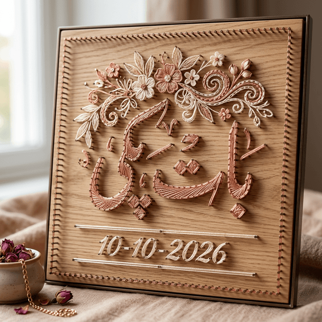 Baat Paki Urdu Calligraphy - wedding String Art Pakistan